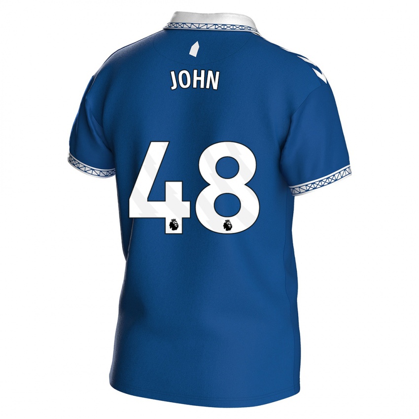 Męski Kyle John #48 Królewski Niebieski Domowa Koszulka 2023/24 Koszulki Klubowe