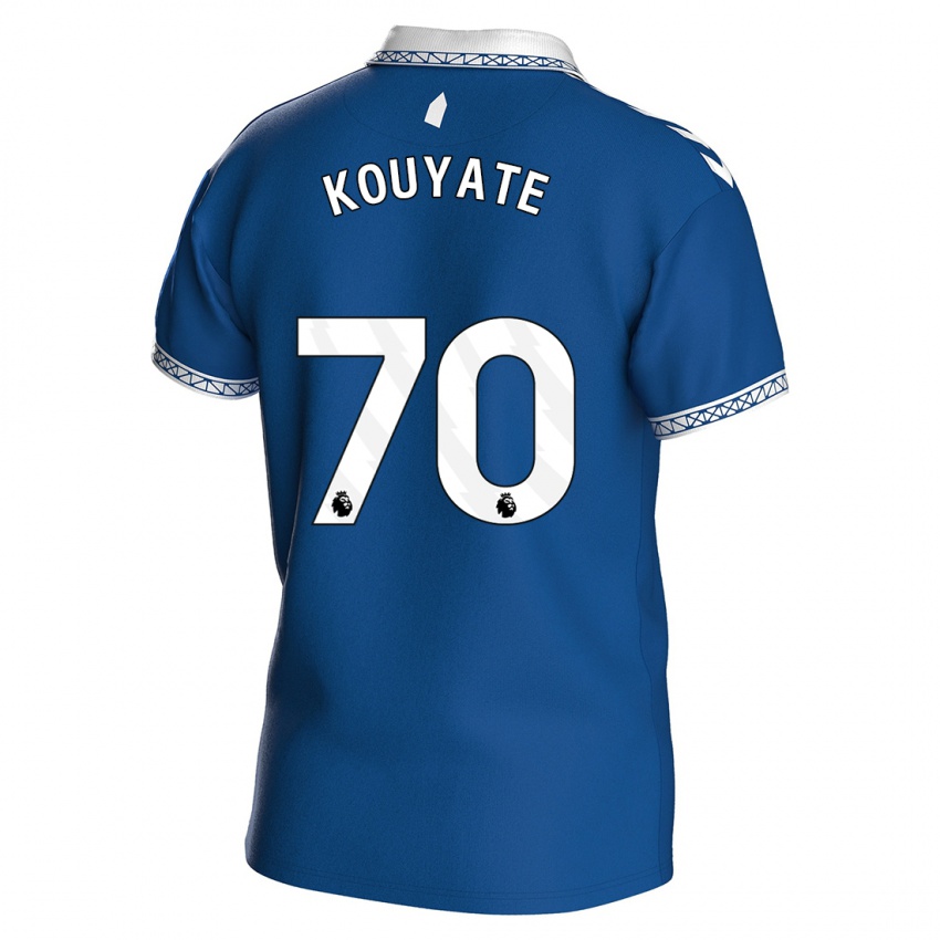 Męski Katia Kouyate #70 Królewski Niebieski Domowa Koszulka 2023/24 Koszulki Klubowe