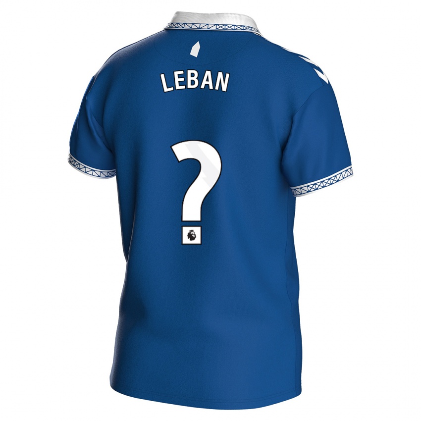 Męski Zan-Luk Leban #0 Królewski Niebieski Domowa Koszulka 2023/24 Koszulki Klubowe