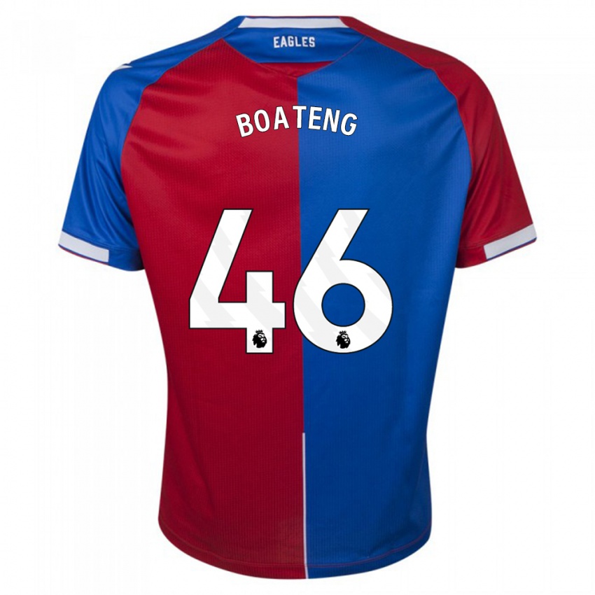 Męski Malachi Boateng #46 Czerwony Niebieski Domowa Koszulka 2023/24 Koszulki Klubowe