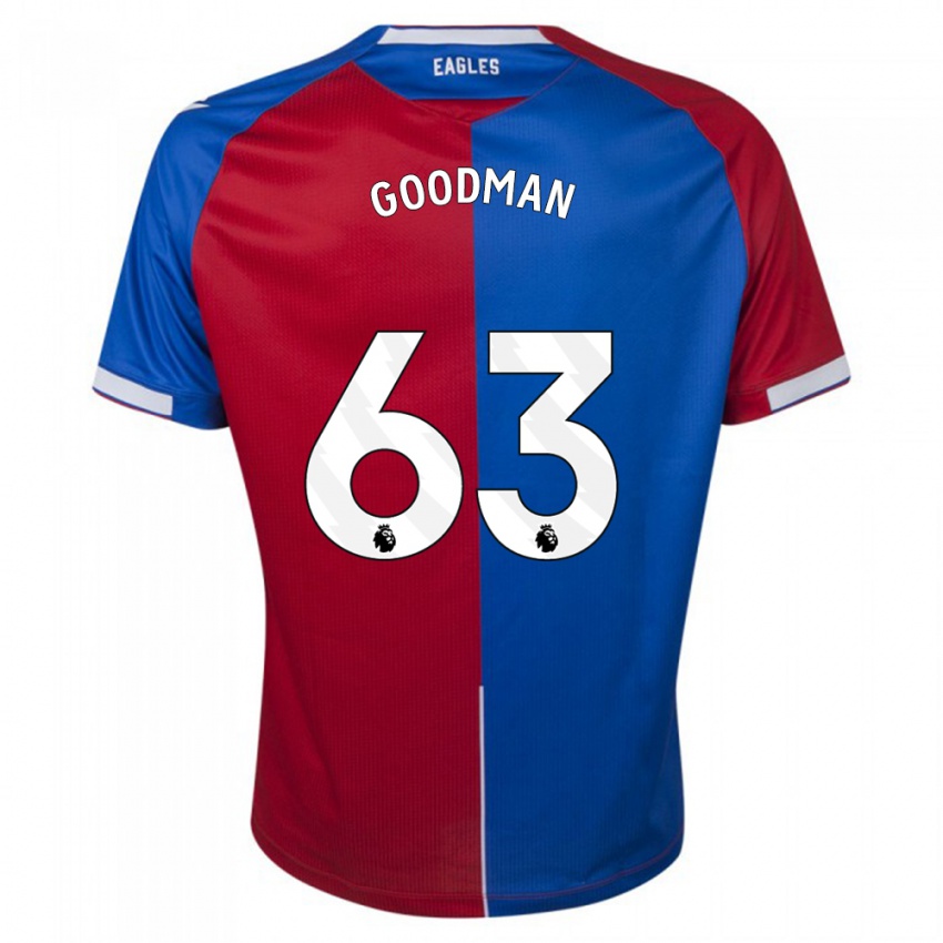 Męski Owen Goodman #63 Czerwony Niebieski Domowa Koszulka 2023/24 Koszulki Klubowe