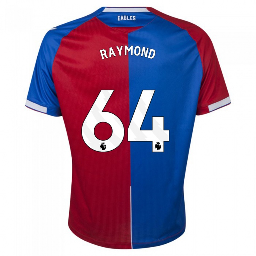 Męski Jadan Raymond #64 Czerwony Niebieski Domowa Koszulka 2023/24 Koszulki Klubowe