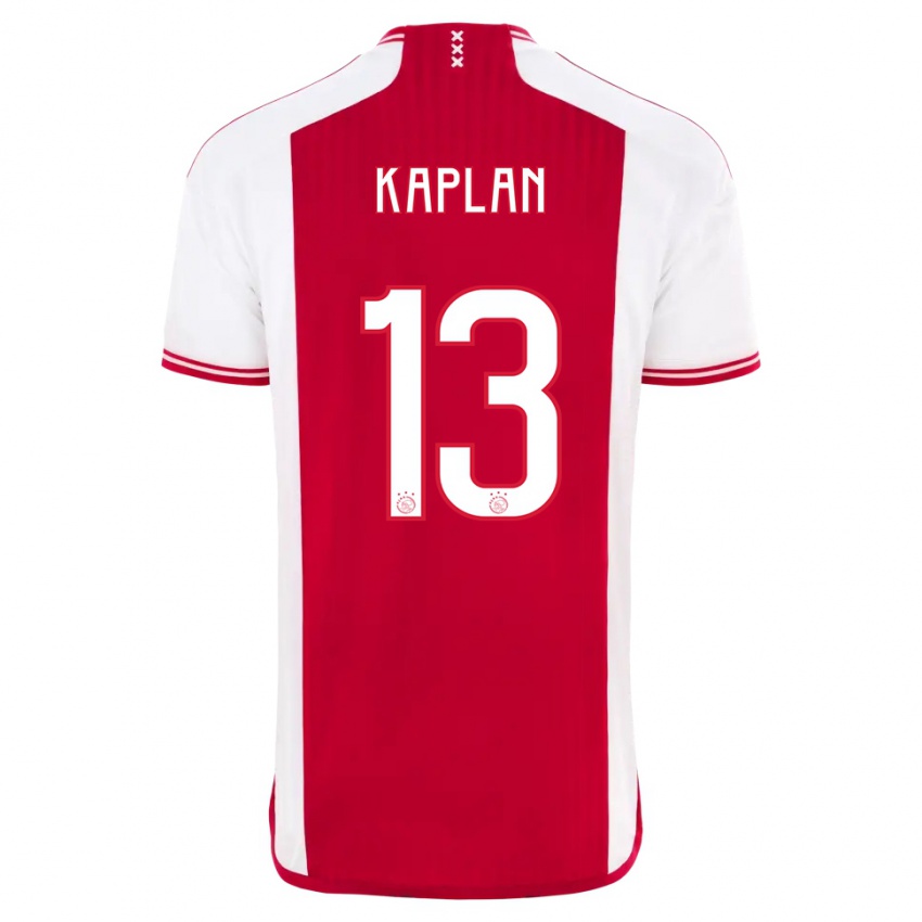 Męski Ahmetcan Kaplan #13 Czerwony Biały Domowa Koszulka 2023/24 Koszulki Klubowe