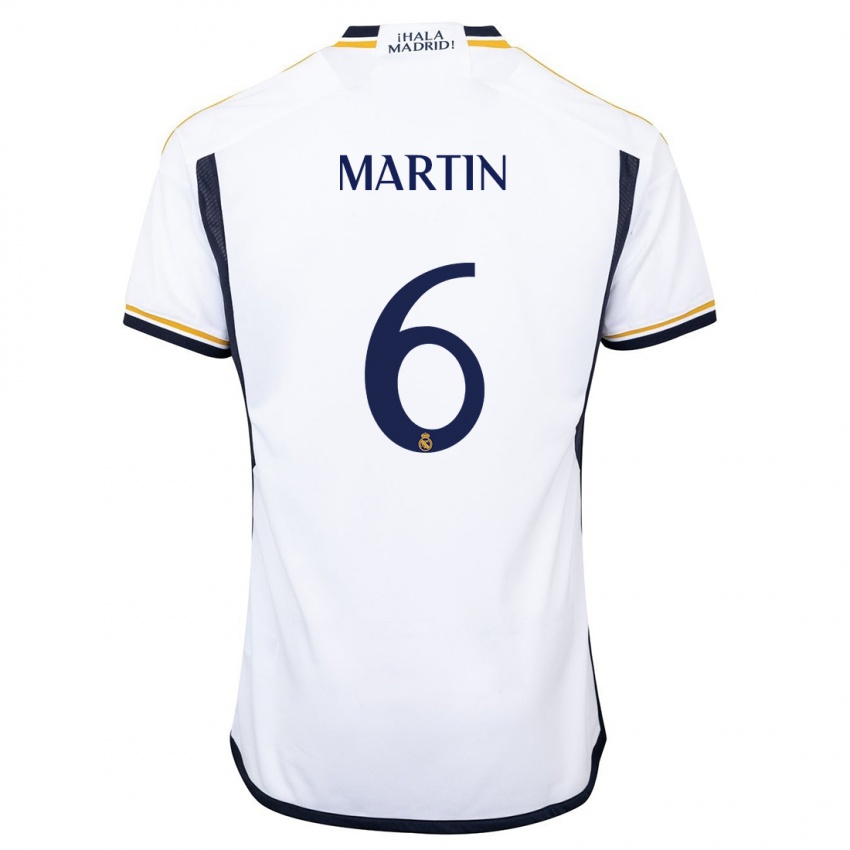 Męski Mario Martin #6 Biały Domowa Koszulka 2023/24 Koszulki Klubowe