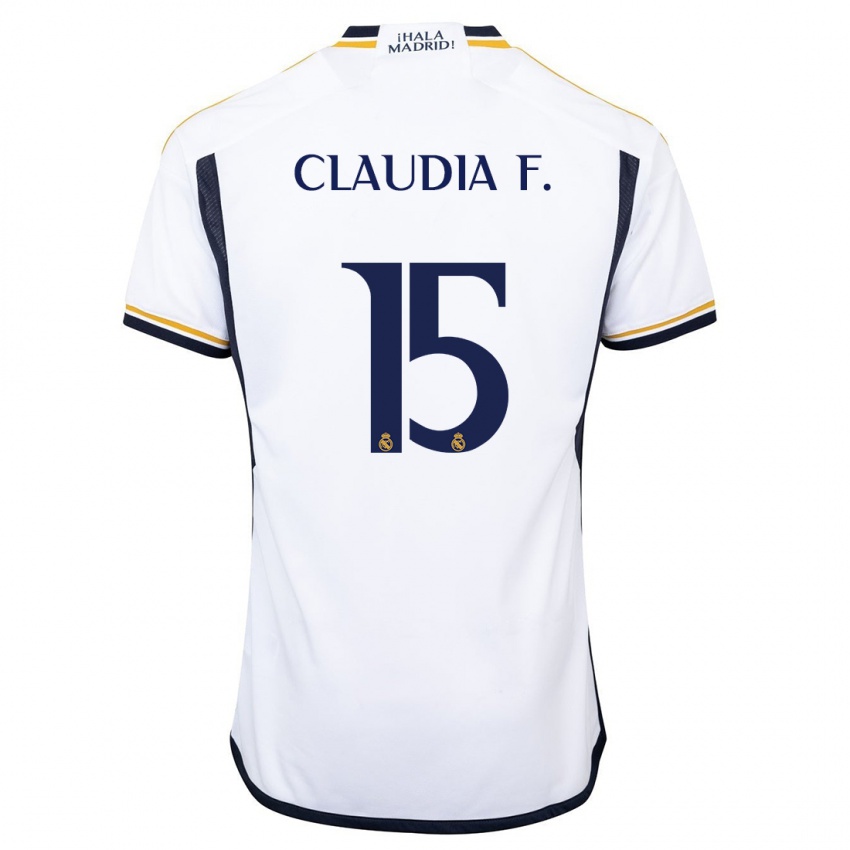 Męski Claudia Florentino #15 Biały Domowa Koszulka 2023/24 Koszulki Klubowe