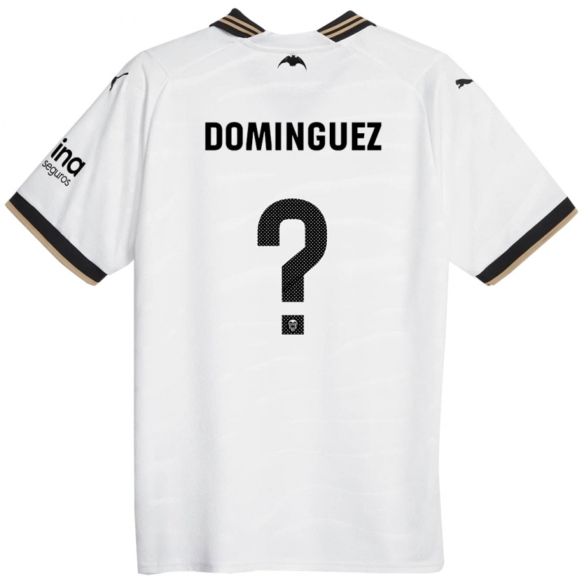 Męski Mario Dominguez #0 Biały Domowa Koszulka 2023/24 Koszulki Klubowe