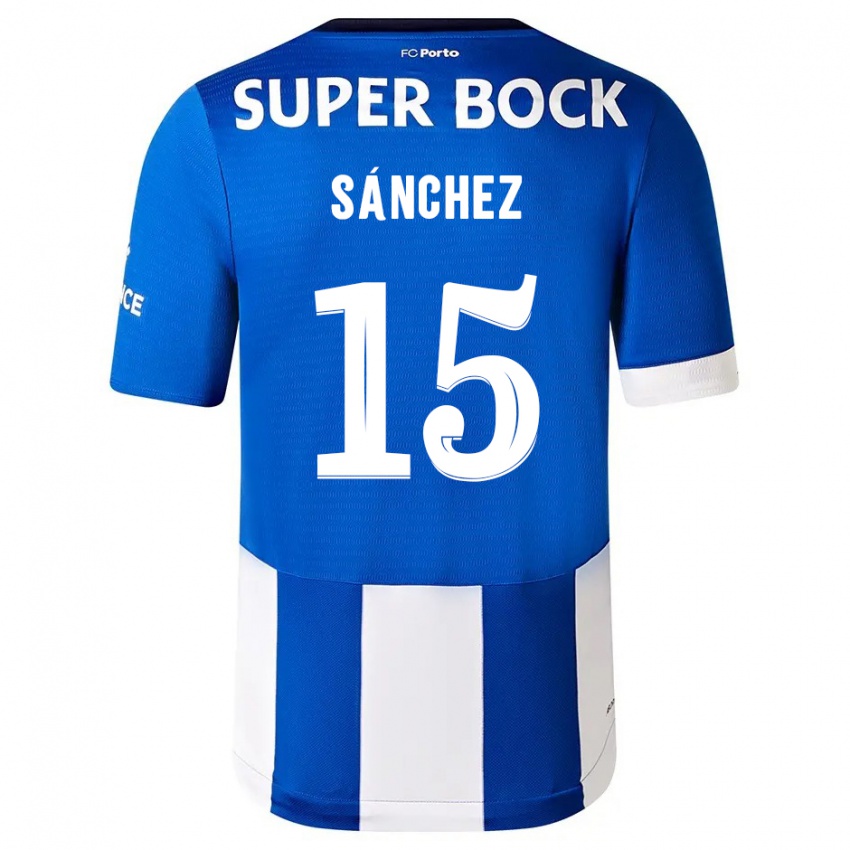 Męski Jorge Sanchez #15 Niebiesko Biały Domowa Koszulka 2023/24 Koszulki Klubowe