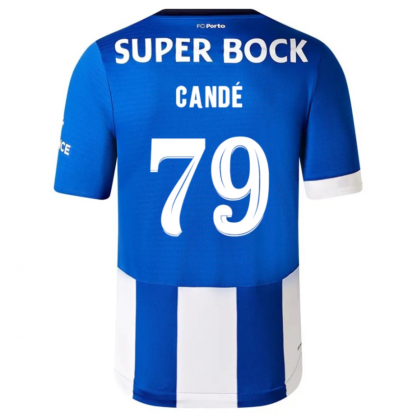 Męski Umaro Candé #79 Niebiesko Biały Domowa Koszulka 2023/24 Koszulki Klubowe