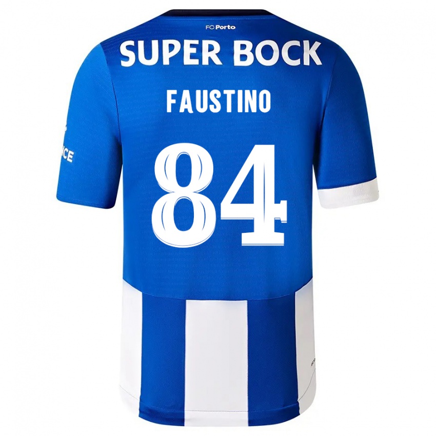 Męski Levi Faustino #84 Niebiesko Biały Domowa Koszulka 2023/24 Koszulki Klubowe