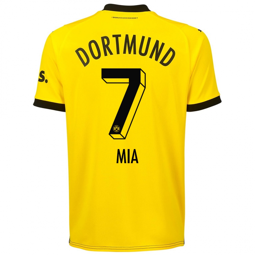Męski Zschocke Mia #7 Żółty Domowa Koszulka 2023/24 Koszulki Klubowe