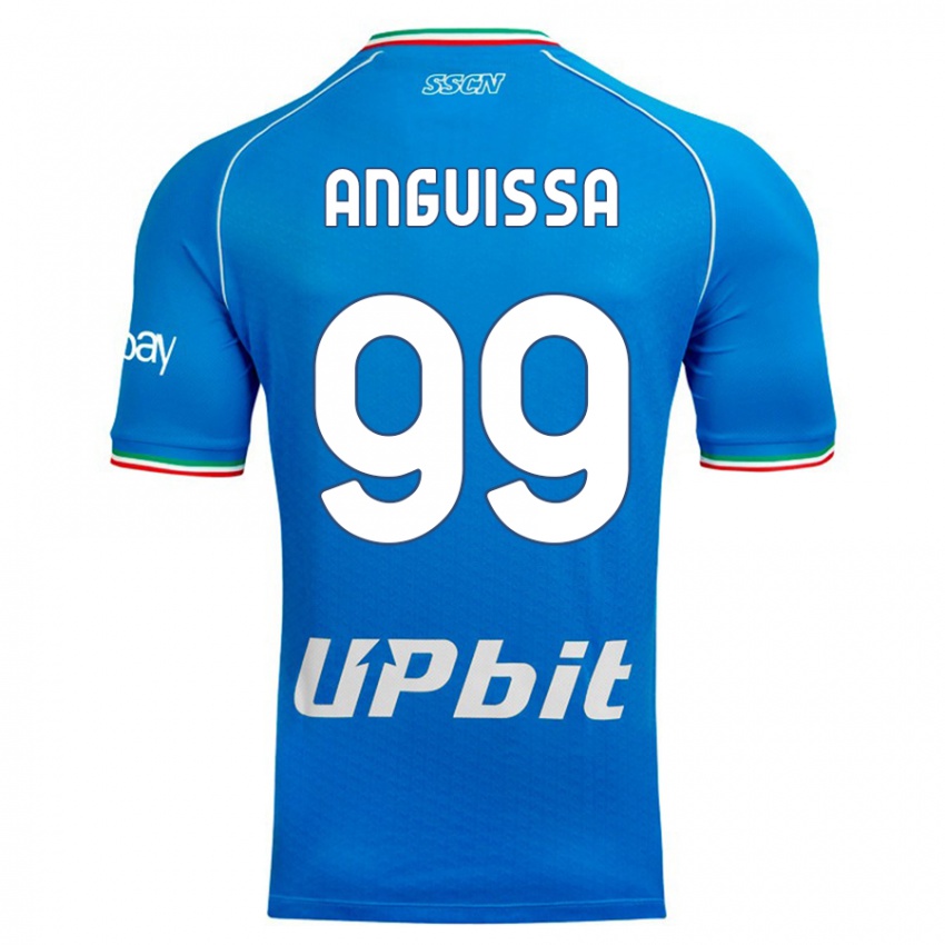 Męski Andre Zambo Anguissa #99 Niebieskie Niebo Domowa Koszulka 2023/24 Koszulki Klubowe