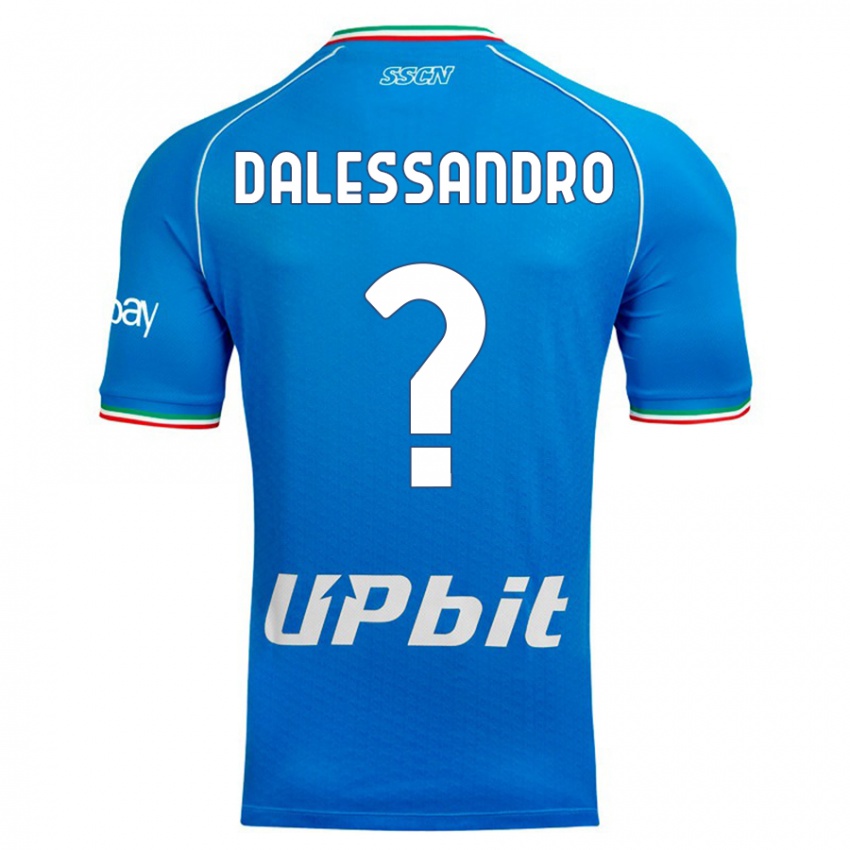 Męski Nicola Dalessandro #0 Niebieskie Niebo Domowa Koszulka 2023/24 Koszulki Klubowe