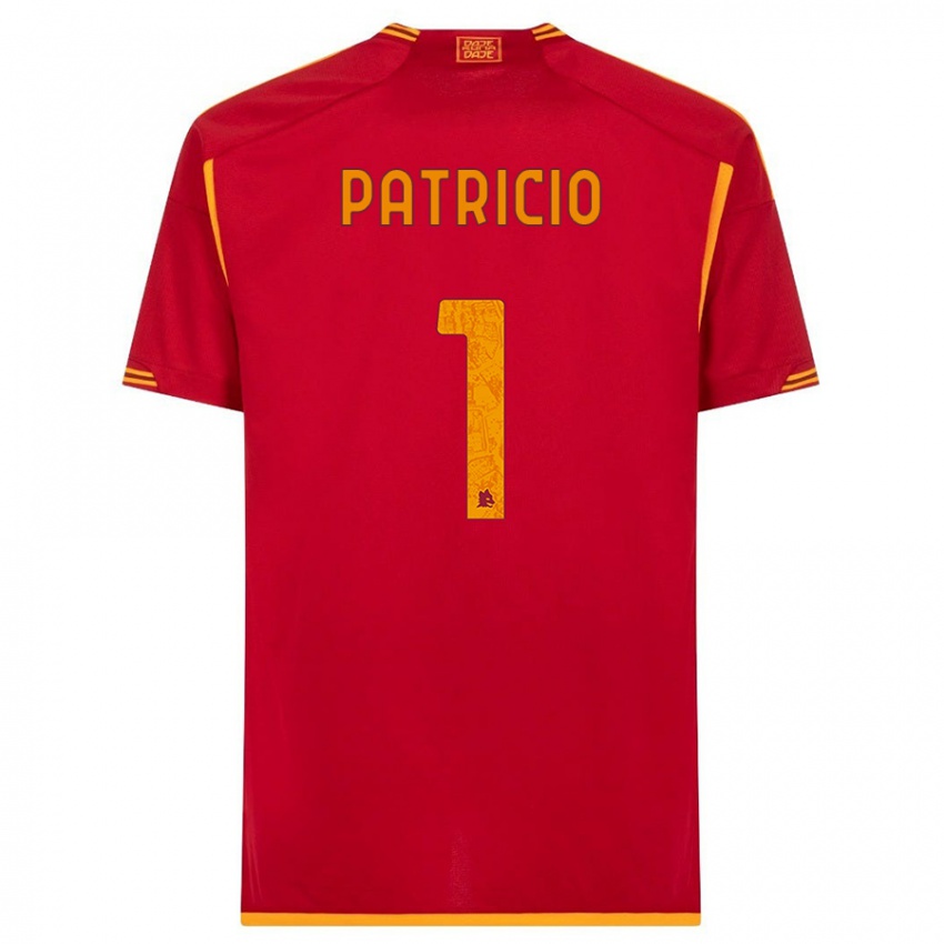 Męski Rui Patricio #1 Czerwony Domowa Koszulka 2023/24 Koszulki Klubowe