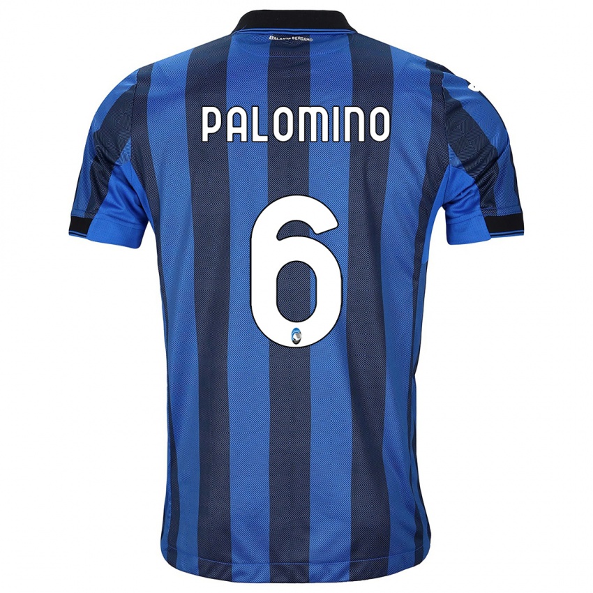 Męski Jose Luis Palomino #6 Czarno-Niebieski Domowa Koszulka 2023/24 Koszulki Klubowe