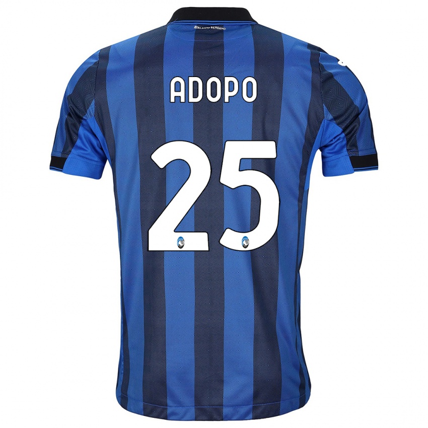 Męski Michel Adopo #25 Czarno-Niebieski Domowa Koszulka 2023/24 Koszulki Klubowe