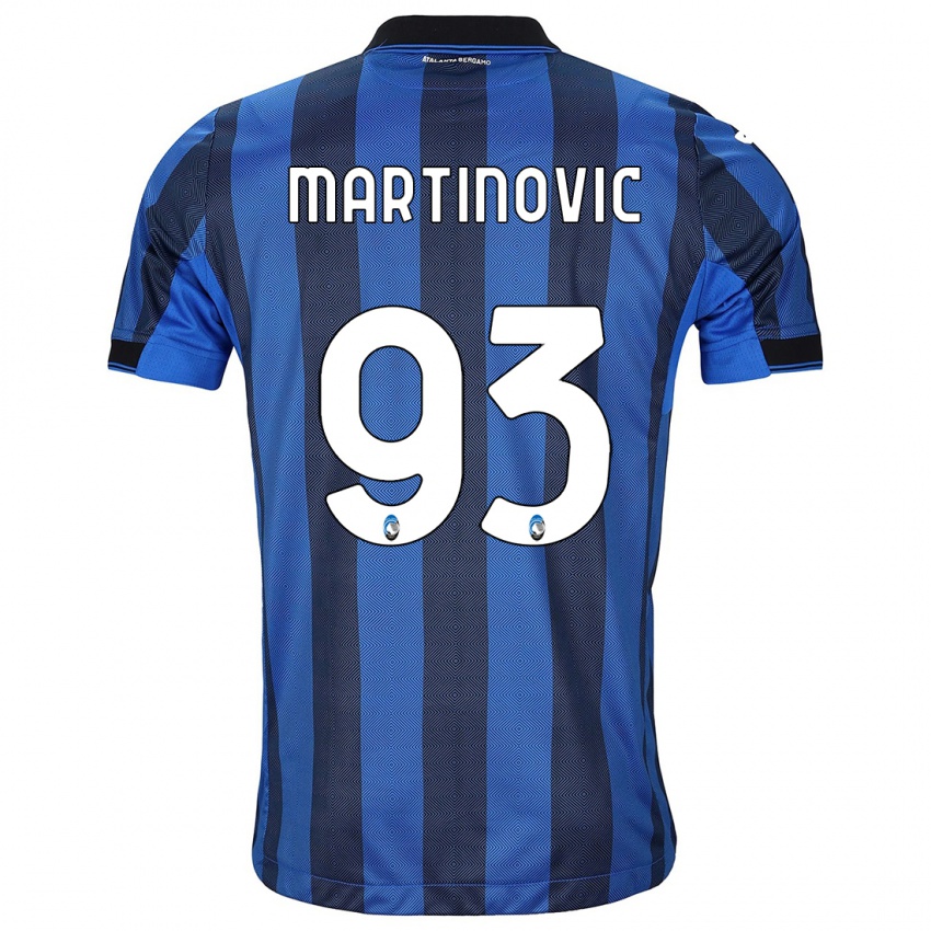 Męski Melania Martinovic #93 Czarno-Niebieski Domowa Koszulka 2023/24 Koszulki Klubowe