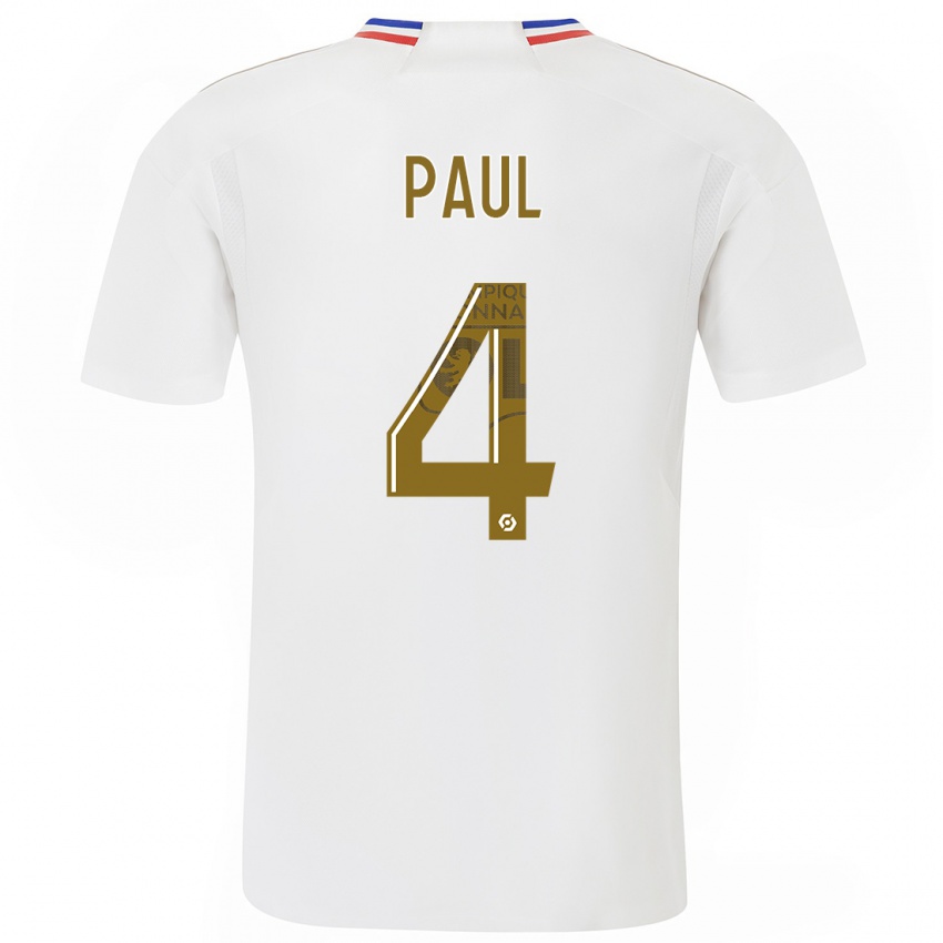 Męski Paul Akouokou #0 Biały Domowa Koszulka 2023/24 Koszulki Klubowe
