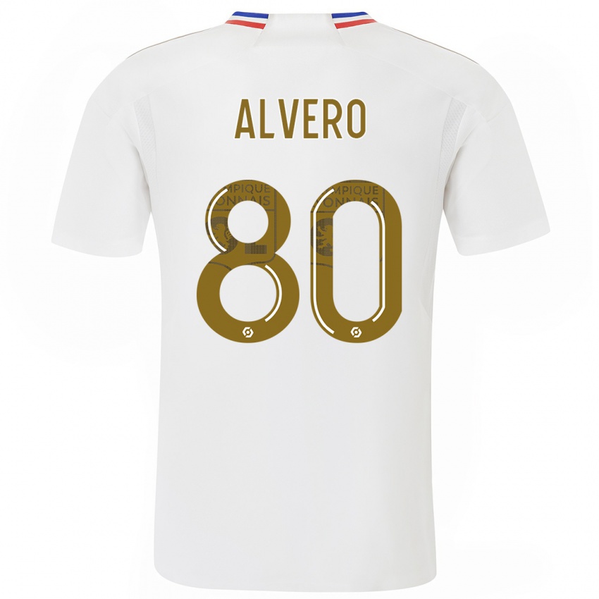Męski Skelly Alvero #80 Biały Domowa Koszulka 2023/24 Koszulki Klubowe