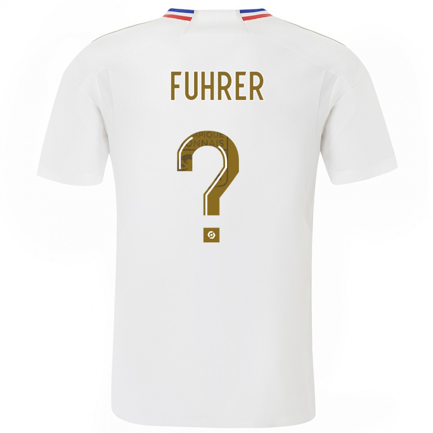 Męski Pape Fuhrer #0 Biały Domowa Koszulka 2023/24 Koszulki Klubowe