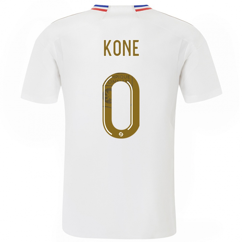 Męski Youssouf Kone #0 Biały Domowa Koszulka 2023/24 Koszulki Klubowe
