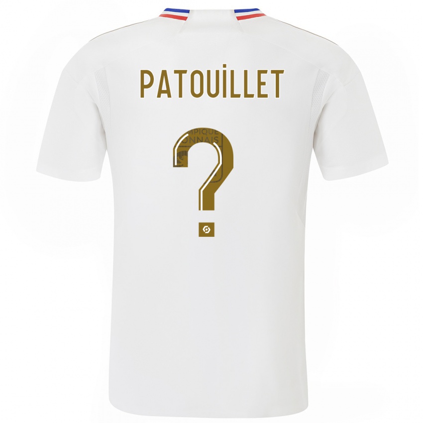 Męski Mathieu Patouillet #0 Biały Domowa Koszulka 2023/24 Koszulki Klubowe