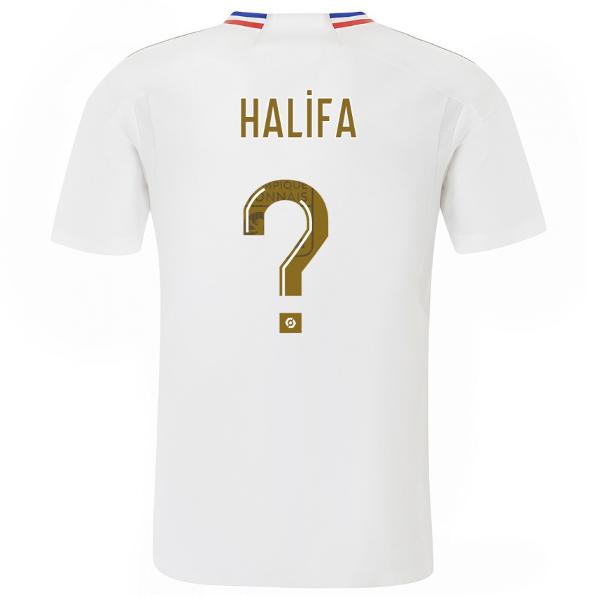 Męski Islam Halifa #0 Biały Domowa Koszulka 2023/24 Koszulki Klubowe