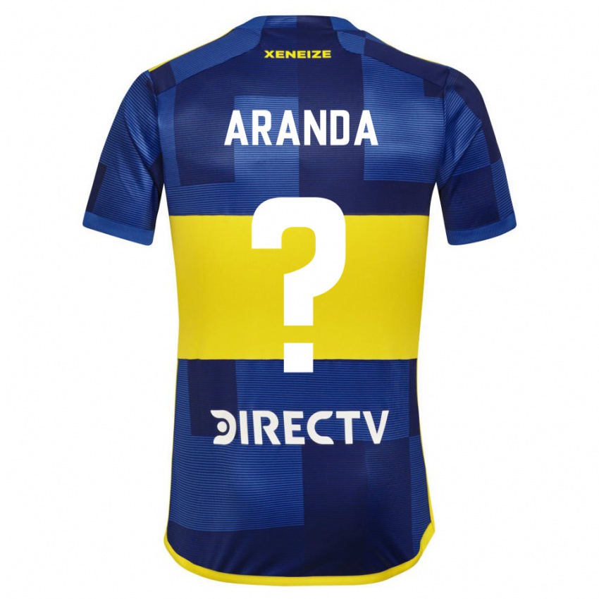 Męski Gabriel Aranda #0 Ciemnoniebieski Żółty Domowa Koszulka 2023/24 Koszulki Klubowe