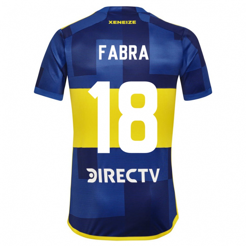 Męski Frank Fabra #18 Ciemnoniebieski Żółty Domowa Koszulka 2023/24 Koszulki Klubowe