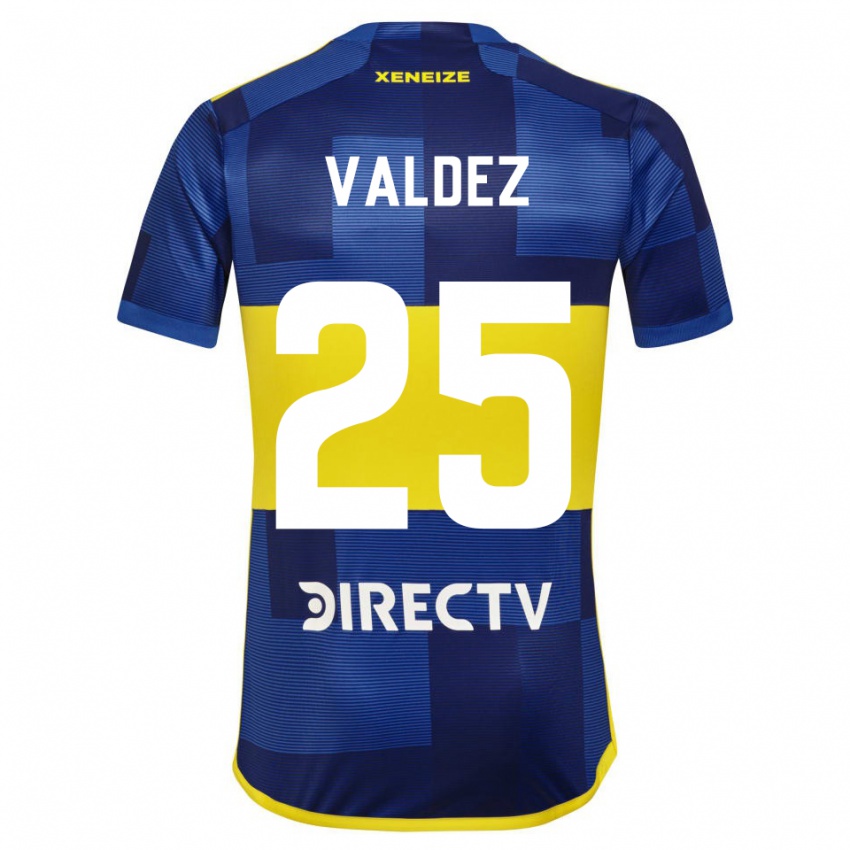Męski Bruno Valdez #25 Ciemnoniebieski Żółty Domowa Koszulka 2023/24 Koszulki Klubowe