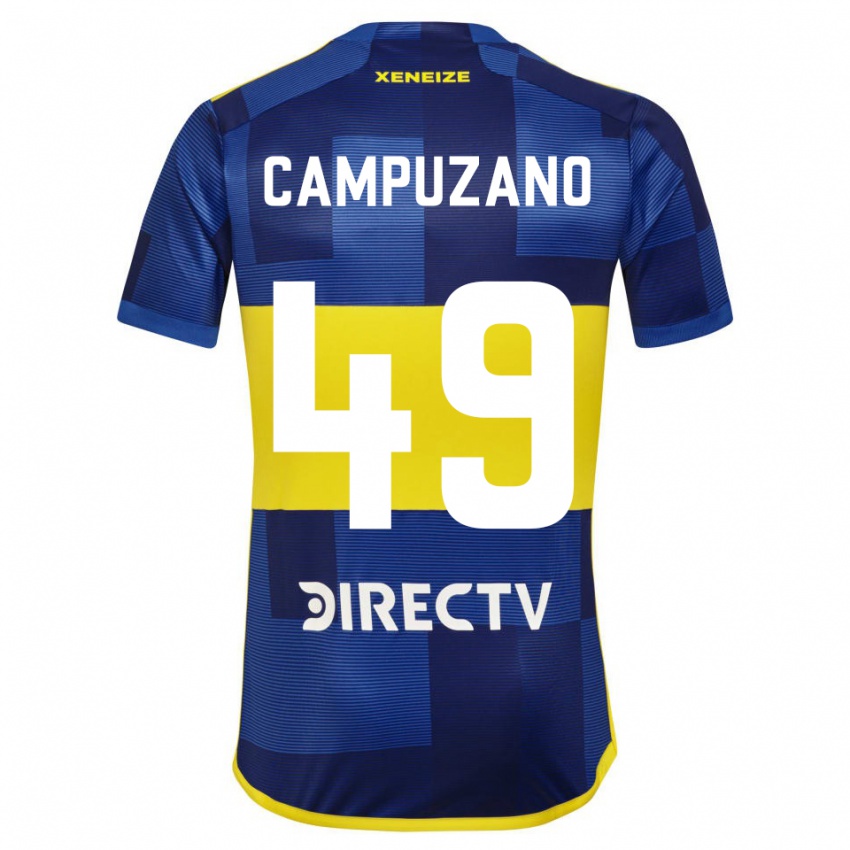 Męski Jorman Campuzano #49 Ciemnoniebieski Żółty Domowa Koszulka 2023/24 Koszulki Klubowe
