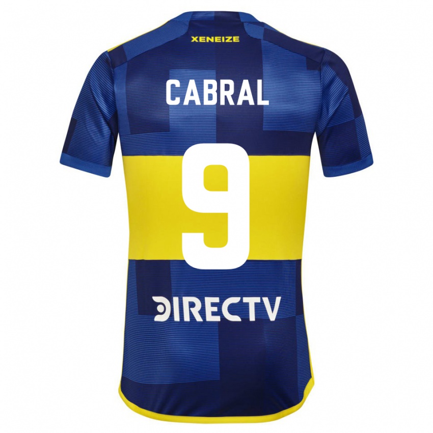 Męski Bruno Cabral #9 Ciemnoniebieski Żółty Domowa Koszulka 2023/24 Koszulki Klubowe