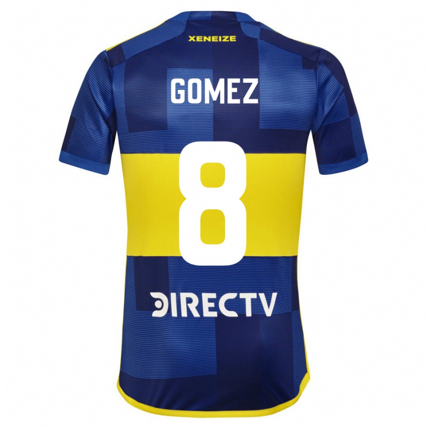 Męski Camila Gomez Ares #8 Ciemnoniebieski Żółty Domowa Koszulka 2023/24 Koszulki Klubowe