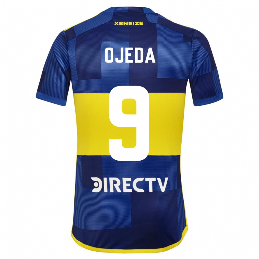 Męski Andrea Ojeda #9 Ciemnoniebieski Żółty Domowa Koszulka 2023/24 Koszulki Klubowe
