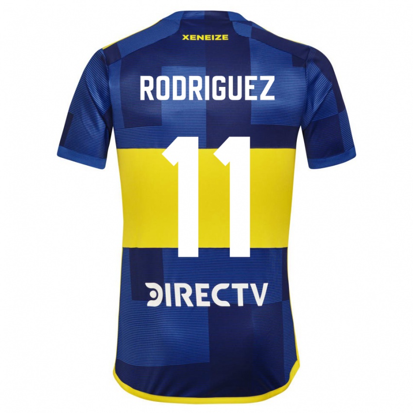 Męski Yamila Rodriguez #11 Ciemnoniebieski Żółty Domowa Koszulka 2023/24 Koszulki Klubowe