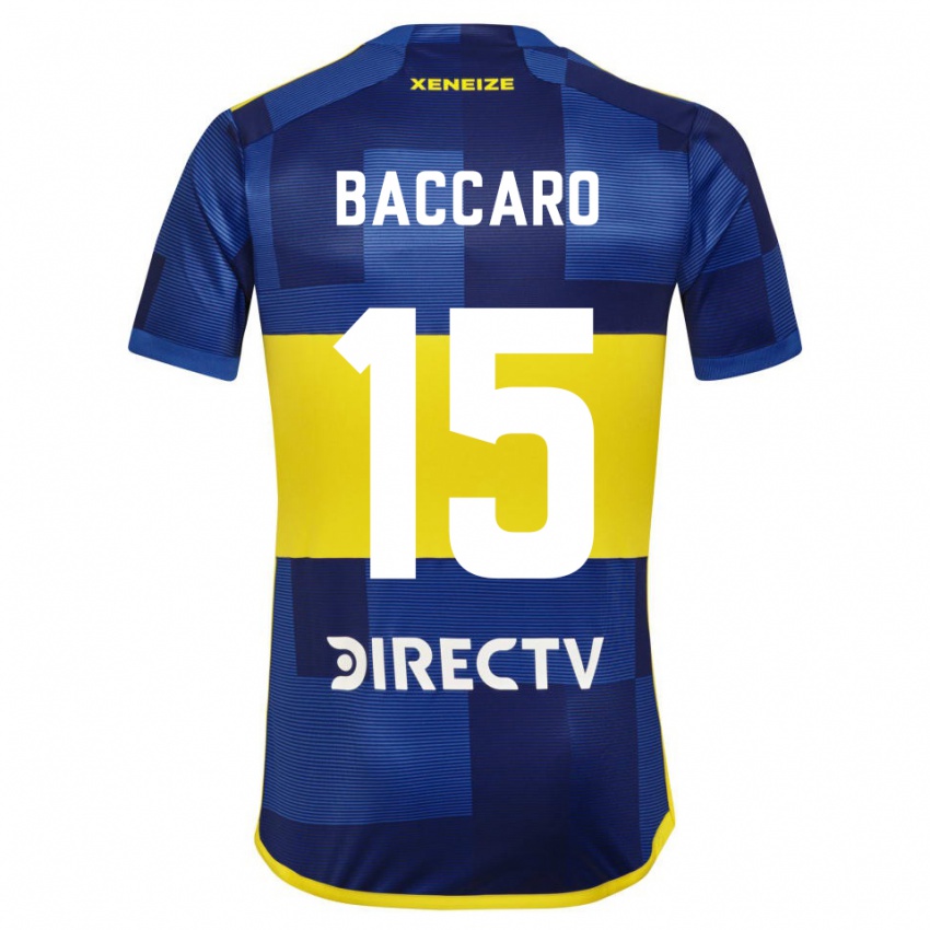Męski Camila Baccaro #15 Ciemnoniebieski Żółty Domowa Koszulka 2023/24 Koszulki Klubowe