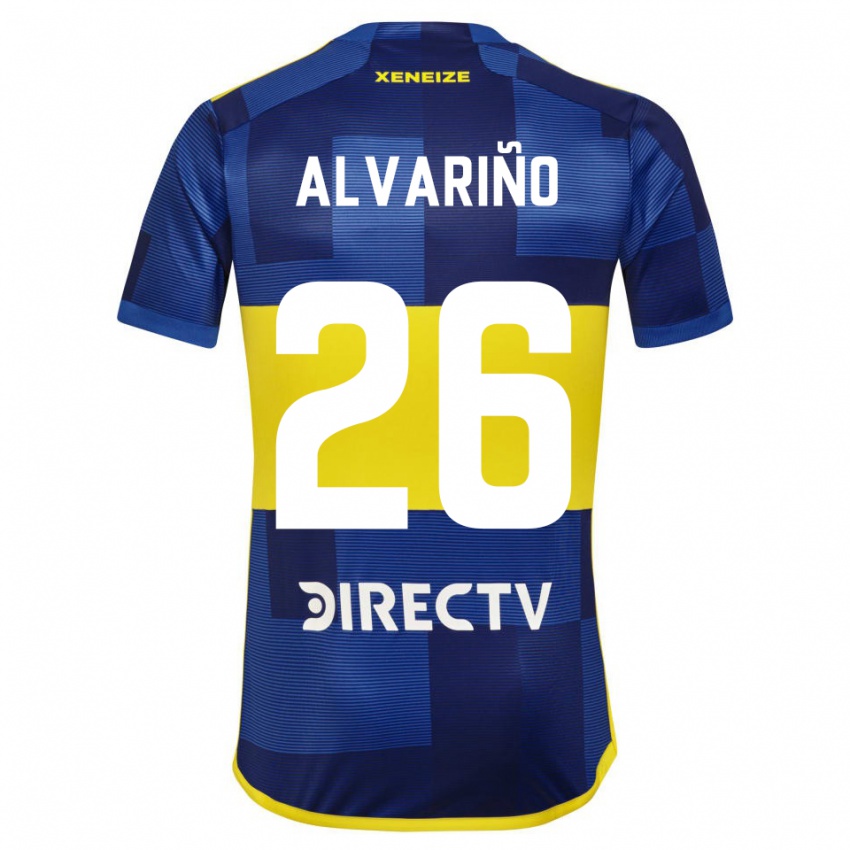 Męski Alexis Alvariño #26 Ciemnoniebieski Żółty Domowa Koszulka 2023/24 Koszulki Klubowe