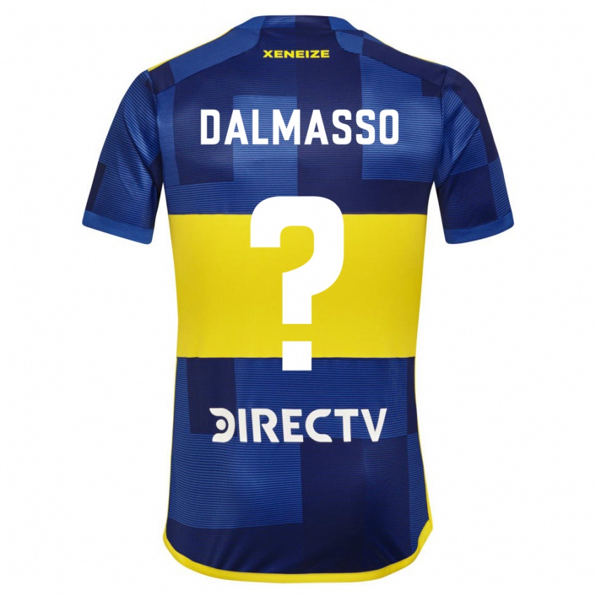 Męski Santiago Dalmasso #0 Ciemnoniebieski Żółty Domowa Koszulka 2023/24 Koszulki Klubowe