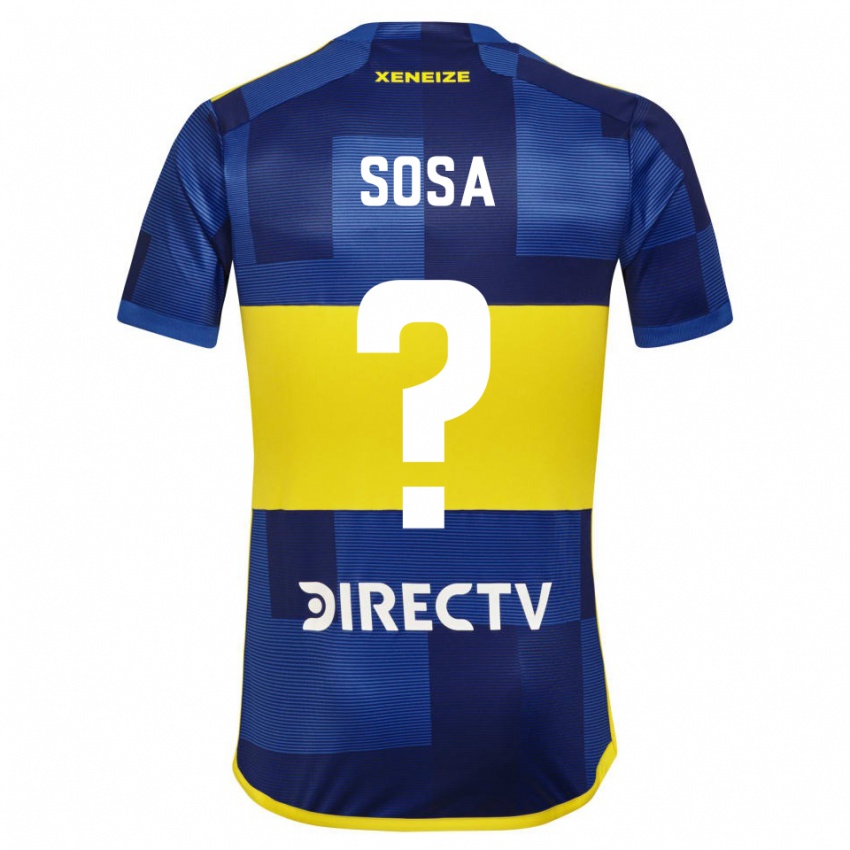 Męski Fabio Sosa #0 Ciemnoniebieski Żółty Domowa Koszulka 2023/24 Koszulki Klubowe