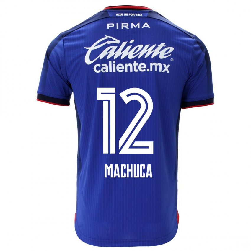 Męski Gabriela Machuca #12 Niebieski Domowa Koszulka 2023/24 Koszulki Klubowe