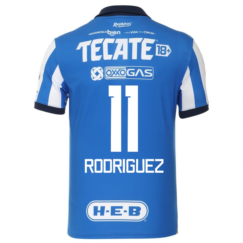 Męski Lizette Rodriguez #11 Niebiesko Biały Domowa Koszulka 2023/24 Koszulki Klubowe