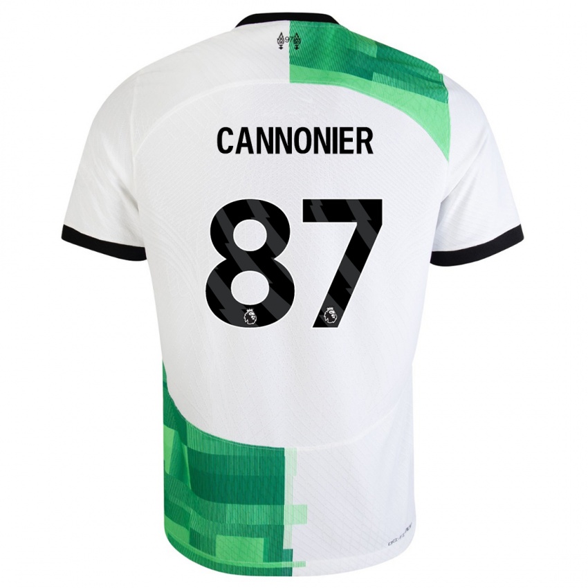 Męski Oakley Cannonier #87 Biały Zielony Wyjazdowa Koszulka 2023/24 Koszulki Klubowe