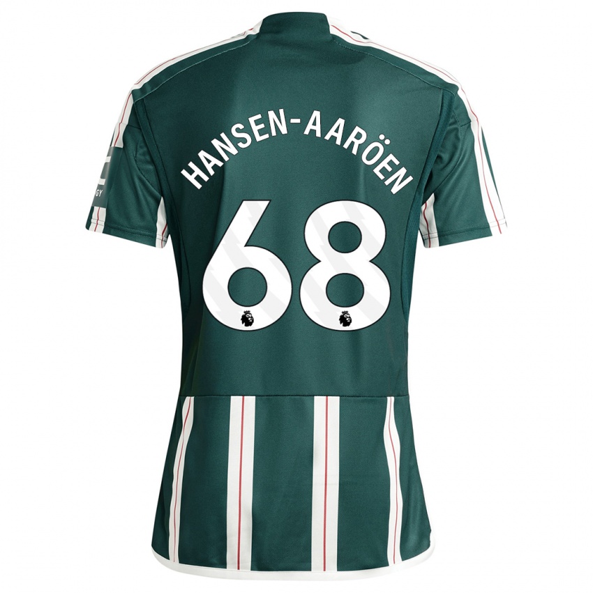 Męski Isak Hansen-Aaröen #68 Ciemnozielony Wyjazdowa Koszulka 2023/24 Koszulki Klubowe