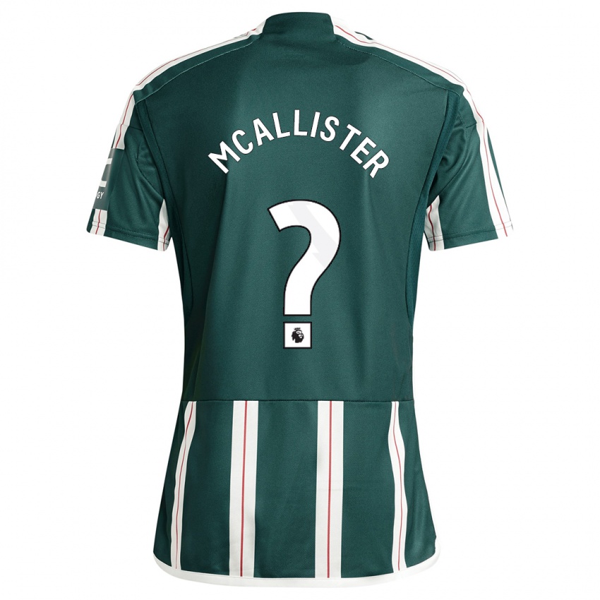 Męski Finley Mcallister #0 Ciemnozielony Wyjazdowa Koszulka 2023/24 Koszulki Klubowe