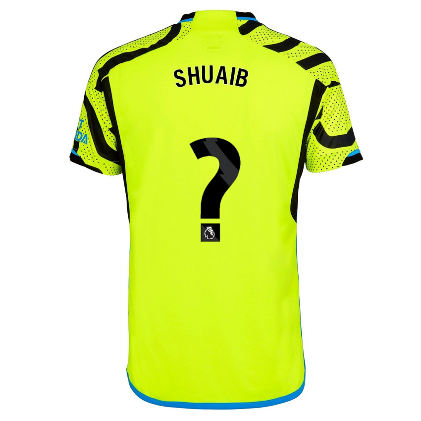 Męski Zac Shuaib #0 Żółty Wyjazdowa Koszulka 2023/24 Koszulki Klubowe