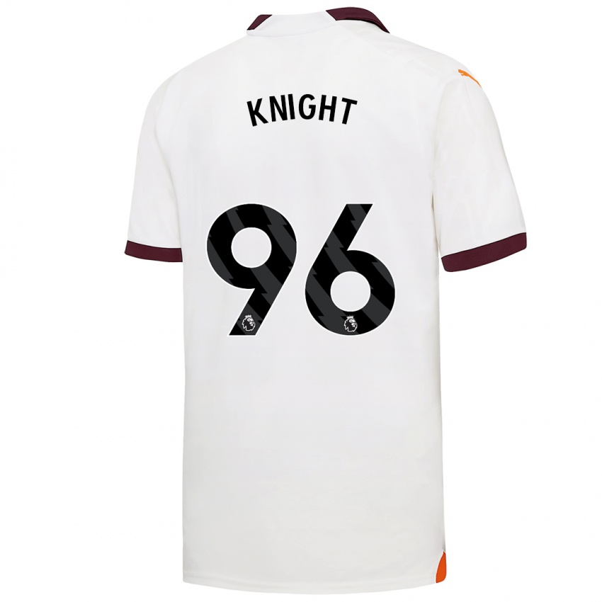 Męski Ben Knight #96 Biały Wyjazdowa Koszulka 2023/24 Koszulki Klubowe