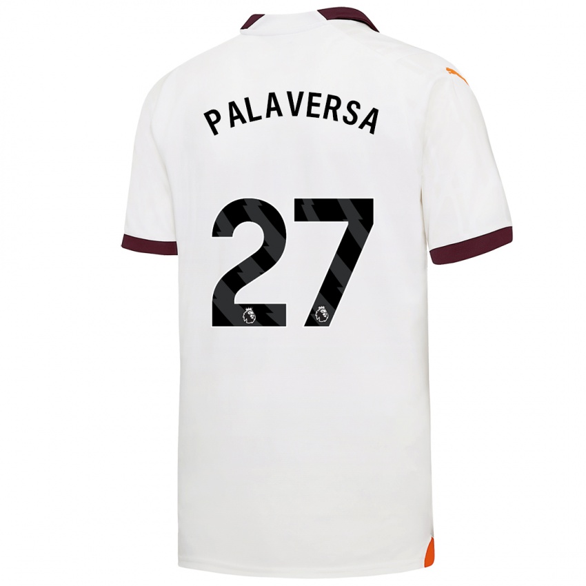 Męski Ante Palaversa #27 Biały Wyjazdowa Koszulka 2023/24 Koszulki Klubowe