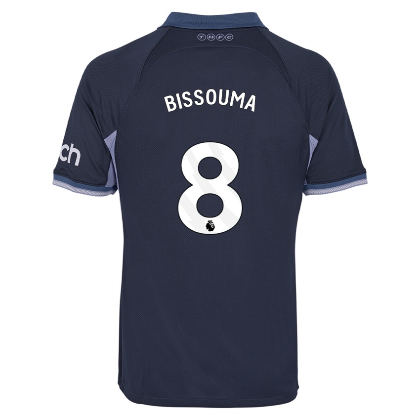 Męski Yves Bissouma #8 Ciemny Niebieski Wyjazdowa Koszulka 2023/24 Koszulki Klubowe