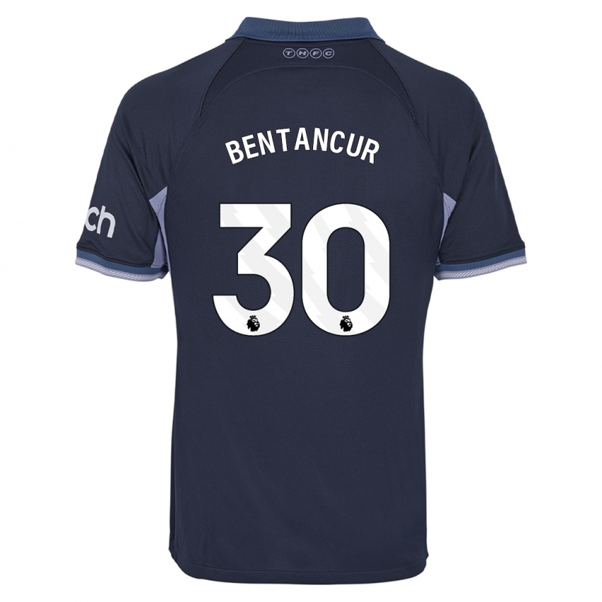 Męski Rodrigo Bentancur #30 Ciemny Niebieski Wyjazdowa Koszulka 2023/24 Koszulki Klubowe