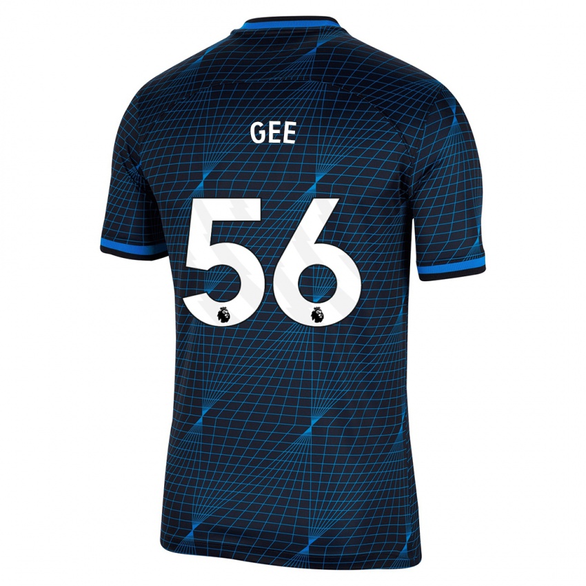 Męski Billy Gee #56 Ciemny Niebieski Wyjazdowa Koszulka 2023/24 Koszulki Klubowe