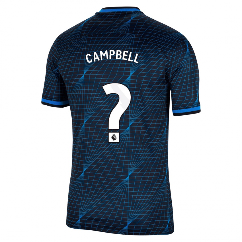 Męski Luke Campbell #0 Ciemny Niebieski Wyjazdowa Koszulka 2023/24 Koszulki Klubowe